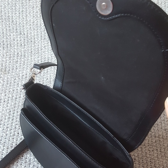 Rebecca Minkoff Aster Saddle Black Leather Crossbd - Picture 3 of 8